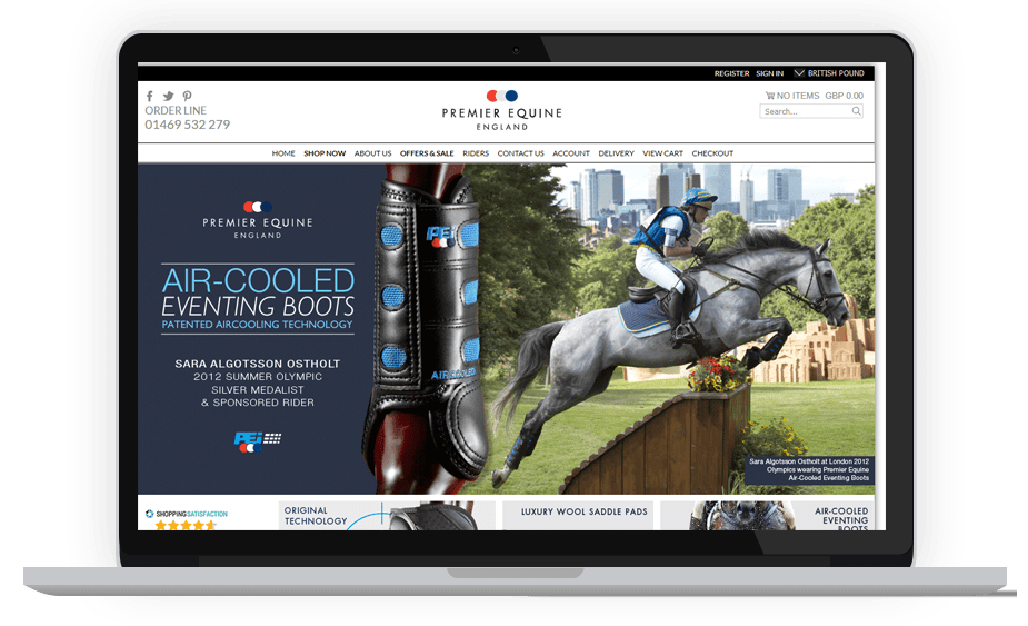 Site e-Commerce Premier Equine